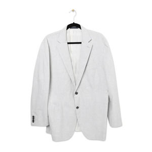 Suit Supply Tessuti Sondrio Men's Light Gray Suit Jacket - Used - Size 46